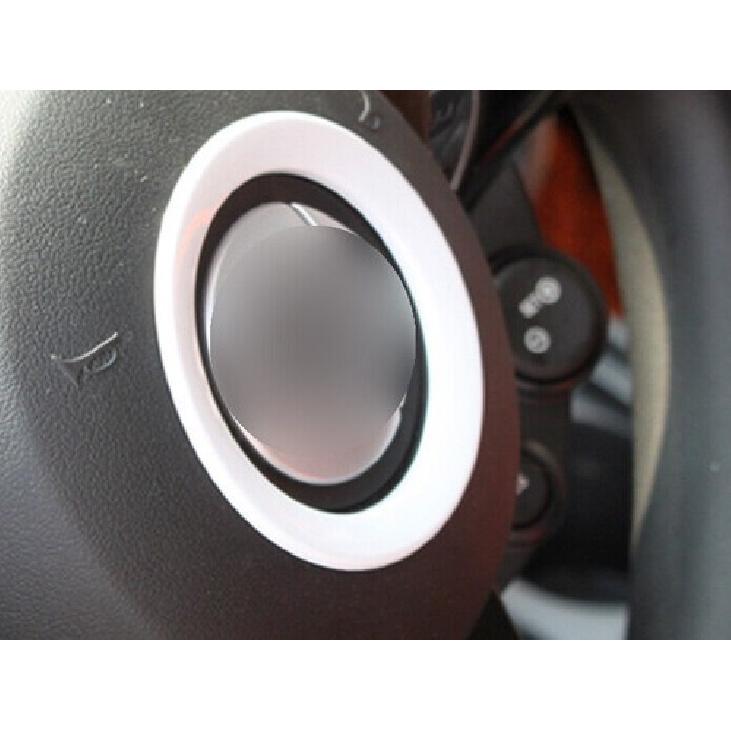 Steering Wheel ABS White Horn Button Trim Cover For Benz Smart Fortwo 2015-