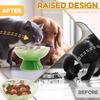 Ceramic Pet Bowl 150 ml Heighten Slow Feeder Cat Bowl with 15 ° Inclined Design Wide Mouth Cat and Dog Water Bowl Pet Supplies