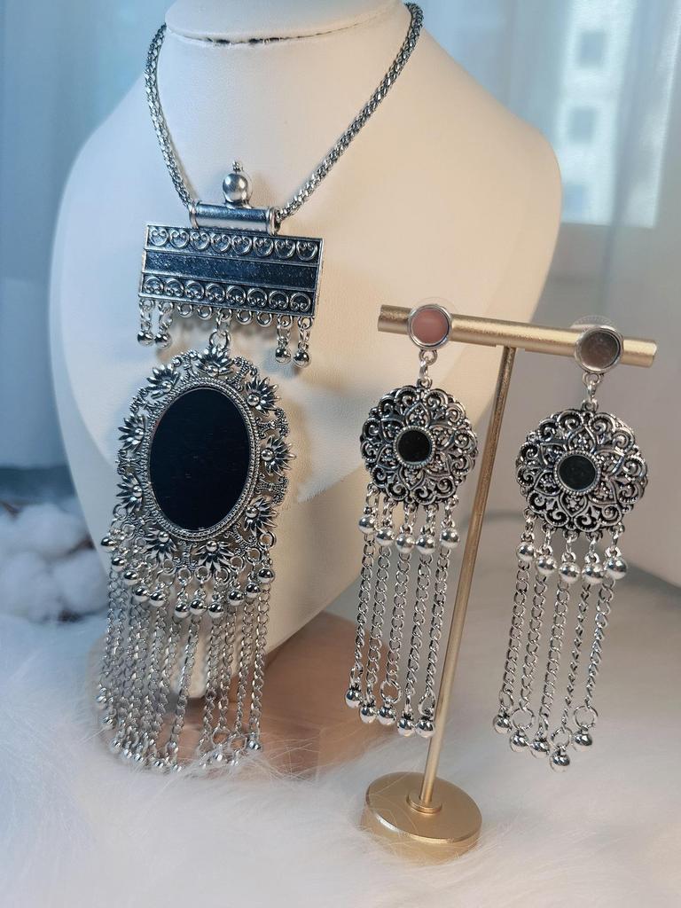 Bohemian Bell Tassel Chain Earrings - Trendy Cross-Border Fashion Drop Jewelry