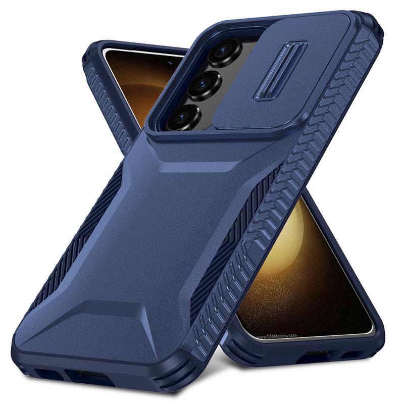 Shockproof Case For Samsung Galaxy S25 S24Ultra S24FE S24Plus S23Ultra S23FE S23 S22 Cover Slide Camera Protective Hard shell