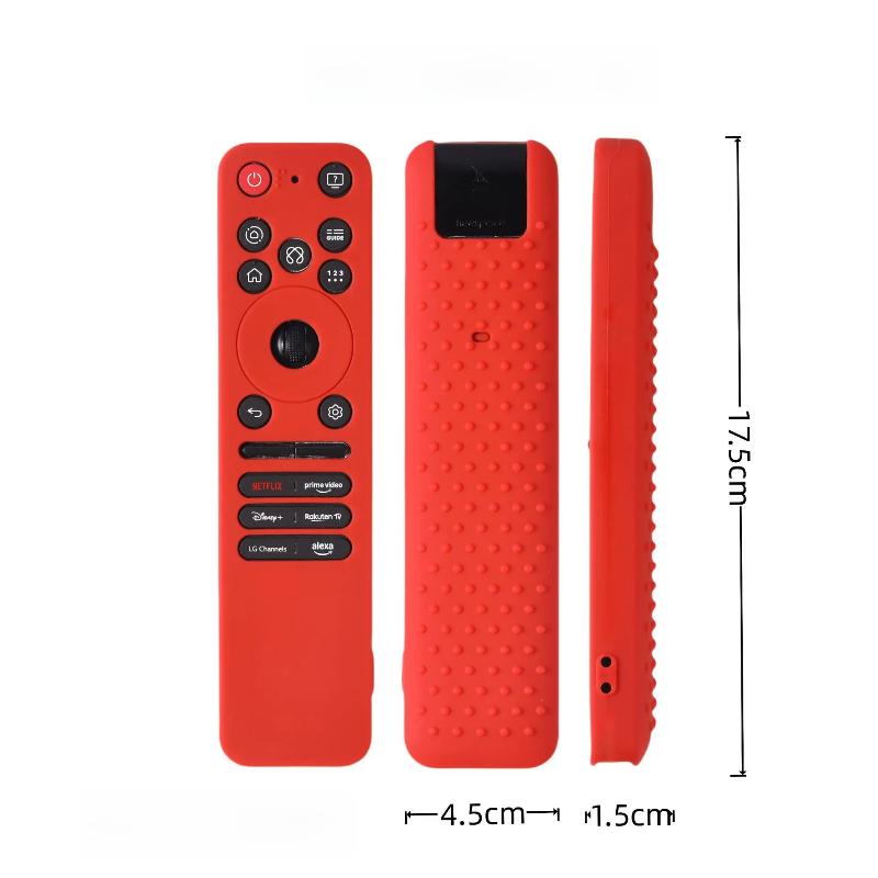 1Pcs Silicone Protective Case With Lanyard Shockproof Soft Shell Remote Control Case ForLG MR25GA OLED Smart TV Remote Control