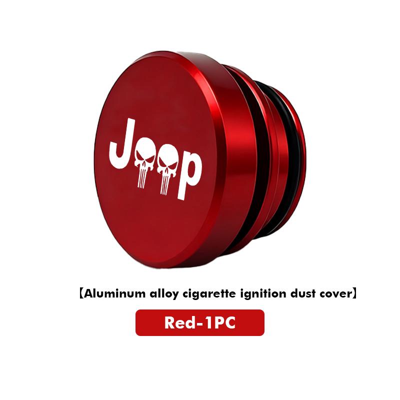 Car Cigarette Lighter Aluminum Fire Missiles Dustproof Button For Jeep Compass Renegade Cherokee Wrangler JK Patriot Liberty