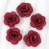 3/5Pcs 5cm White Camellia Rose Chiffon Fabric Flower for Home Room Wedding Invitation Artificial Flowers for Dress Decoration