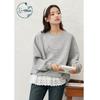 ZIHAN Cat Embroidery Pullover Sweatshirt