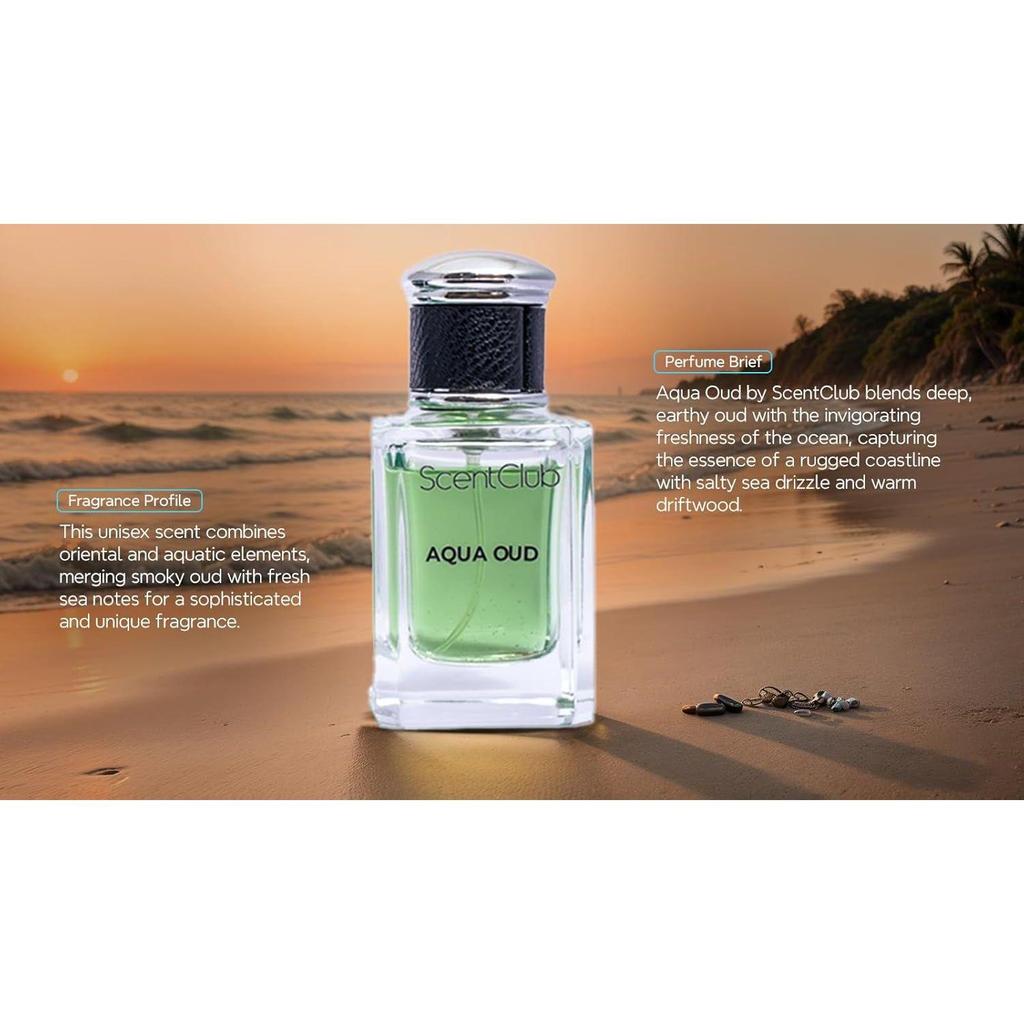 Aqua Oud Unisex Eau De Parfum 50ml | Liquid Perfume With Sea Salt, Smoke, and Luxury Woods. Clean. Dark. Magnetic.