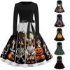 Women's Halloween Costume Dress Short Sleeve Fashion Party Dress for Evening Events