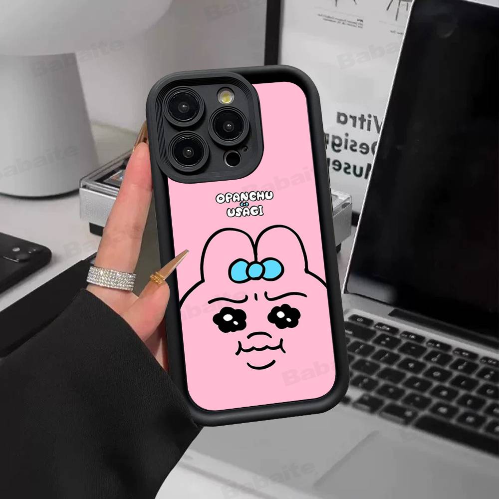 

Cartoon O-Opanchu Usagi Phone Case For IPhone 17 16 15 14 13 12 11 Pro Max Plus Silicone Shockproof Case iPhone 15pro max