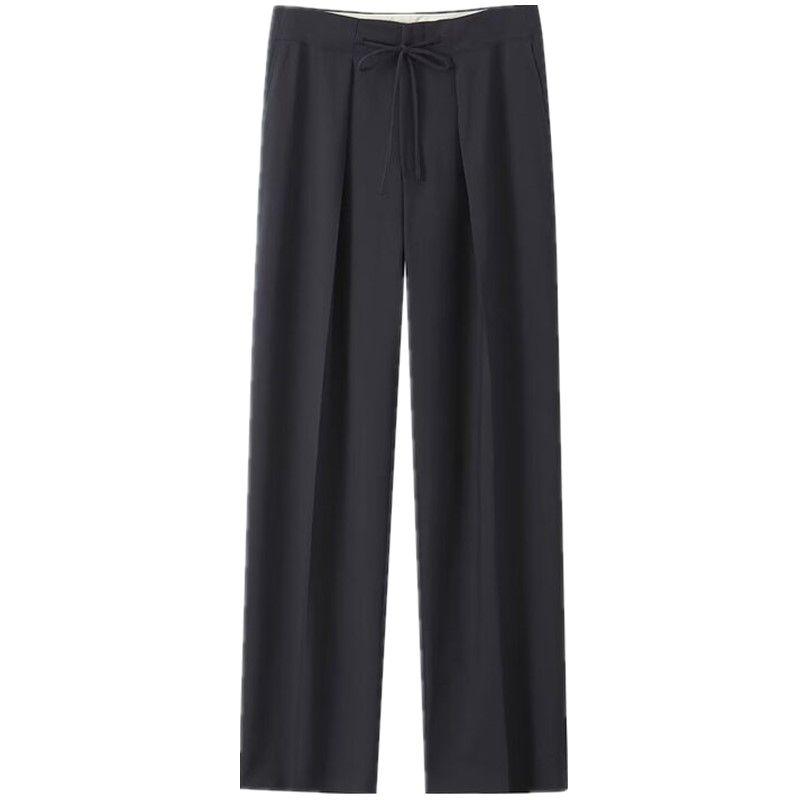 

Fashion Style 2023 Fall and Winter New Arrival Women s Clothing Slim Looking Easiest for Match Temperament High Waist Pleated Pants Pants 8355333 802 Grey L