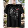 T-shirt da uomo stile Racing Moto/Design Grafico Isle of Man 2026/Abbigliamento Estivo e Primaverile per Appassionati di Moto/Vestibilità Larga Girocollo Moda