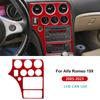 Soft Carbon Fiber Center Console Panel Frame Sticker For Alfa Romeo 159 2005-2018 2019 2020 2021 2022 2023 Car Interior LHD RHD