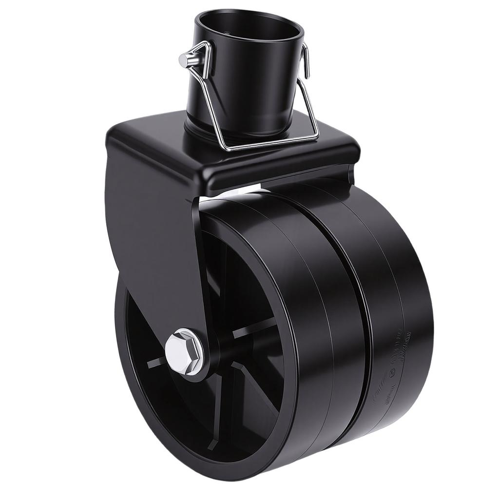 Trailer Jack Swivel Caster 2000lbs 6in Dual Wheel Heavy Duty Trailer Swirl Jack Caster for RVs Boat Trailers Campers