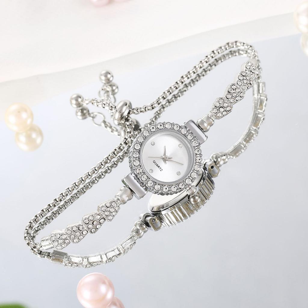 Women's Diamond Watches Bracelet High-End Design Easy Read Dial Shiny Bracelet Watches Wonderful Watches Gift for Women
