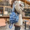 Denim Camouflage Mini Backpack Casual Fashion Women's Small Rucksack Everyday Travel Bag