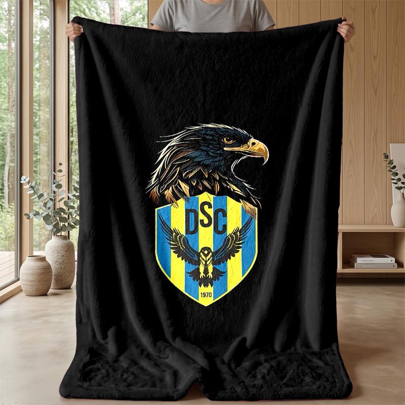 Duhok Sport Club Theme Blanket Soft Flannel Blanket Plush Throw Blanket Cozy Sofa Bed Blanket for Home Decor