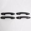 M63K-For Toyota Hilux Fortuner 2024 ABS Carbon Fiber Car Door Handle Cover Trim Decoration Accessories