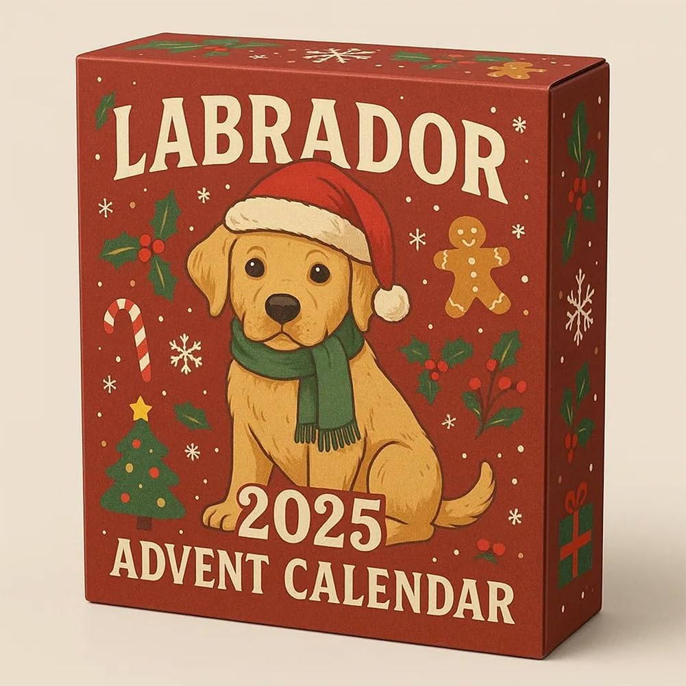 Dog-Themed Collectible Timeless 3d Acrylic Ornaments Christmas Dog Calendar Festive Labrador Advent Calendar For Christmas Tree