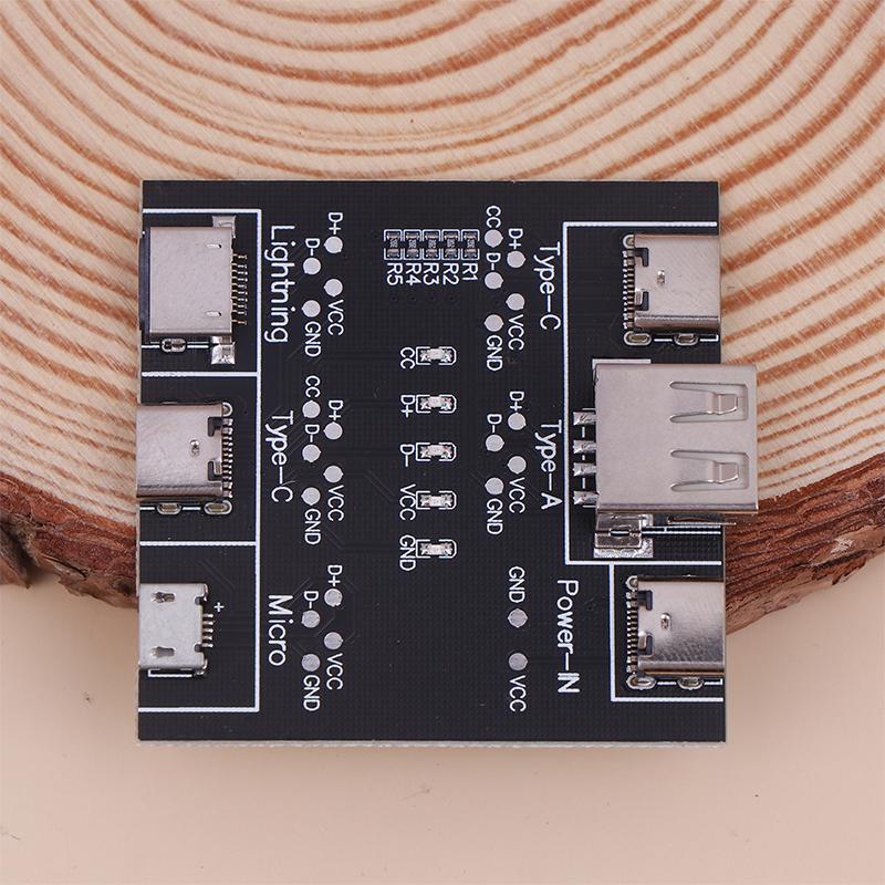 Δοκιμαστικός πίνακας δεδομένων γραμμής δεδομένων καλωδίου USB 1 τεμαχίου Έλεγχος καλωδίου Δοκιμαστής καλωδίου USB Βραχυκύκλωμα ενεργοποίησης-απενεργοποίησης για εργαλείο πίνακα δοκιμής τύπου C