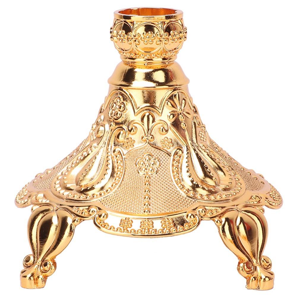 11PCS Gold Metal Candlestick Candelabra Intricate Carved 5-Candle Candelabra For Wedding