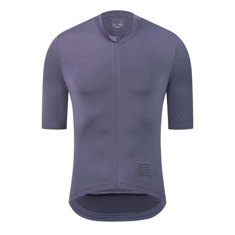 YKYWBIKE Unisex Multi-Color Breathable Cycling Jersey - Sweat-Wicking Short-Sleeve Sports Top
