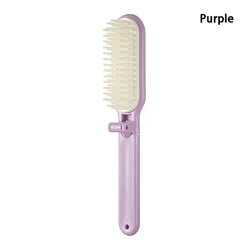 Foldable Hair Comb Portable Detangling Soft Hair Brush Anti Static Head Scalp Massage Travel Pocket Comb Hair Styling Barber