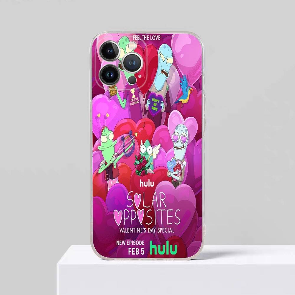 S-Solar O-Opposites Cartoon For IPhone 17 16 15 14 13 12 11 Pro Max Plus Phone Case High End Silicone