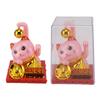 Arm Waving Fortune Cat Solar Powered Light Induction Lucky Cat Decoration for Desks Windows Car