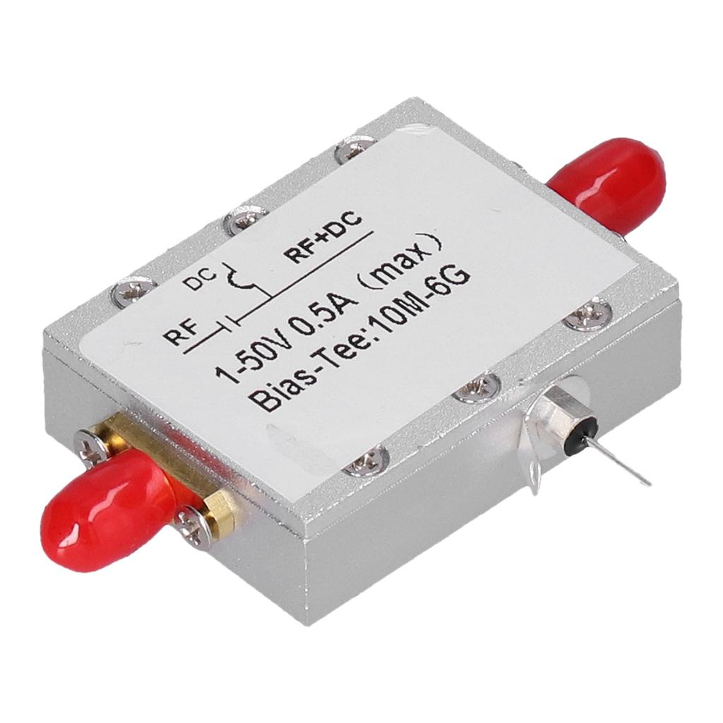 Bias Tee Module Coaxial Feed Low Insertion Loss RF DC Blocker Accessory 10MHz‑6GHz