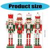Nutcrackers Figurine with Candy Ribbon Scepter Unique Nutcrackers Decorative Figure with Candy Motifs for Office Homes