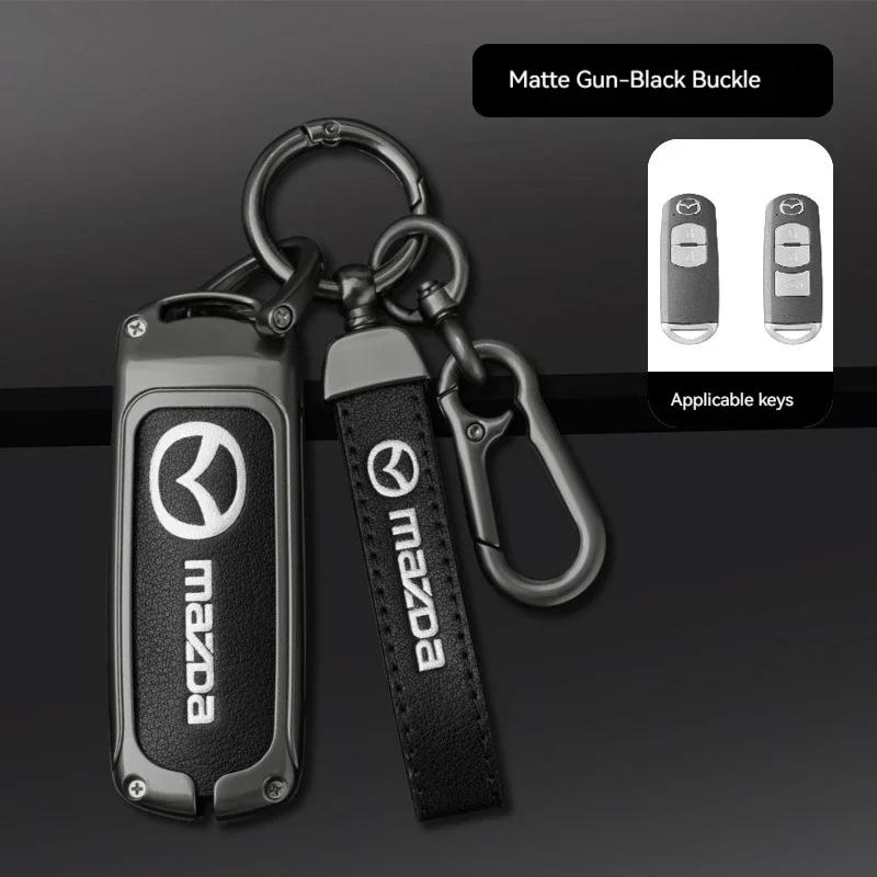 2025 Hot For Mazda Axela Atenza 3 2 6 CX3 CX5 CX30 CX8 CX9 MX5 RX7 RX8 SKYACTIV Zinc Alloy Car Key Holder Remote Protector Car K