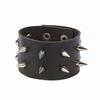 DIEZI Punk Goth Bat Skeleton Wrap Bracelet Women Men Vintage Harajuku Black PU Leather Chain Bracelet Bangles Halloween Jewelry