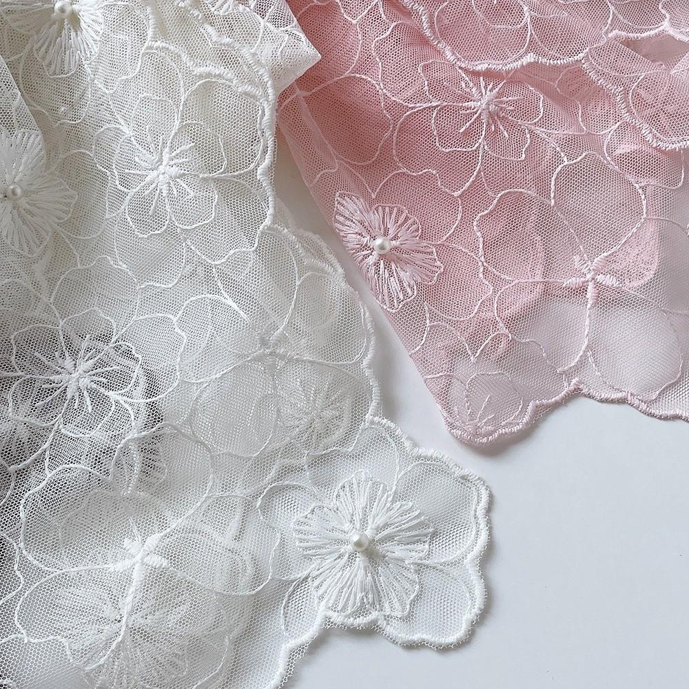 Embroidered Flower Dresses Shawls Elegant Female Headscarf Women's Lace Scarf Shawl  for Women