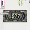 Tin Sign - Vintage Durable Metal Plaque Wall Decor, Home Office Bar Man Cave Turin City Birth Year License Plate Wall Art