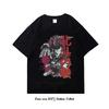 Pěst Hvězdy Severu Černé Hip-Hopové Harajuku Streetwearové Tričko s Potiskem Japonského Anime Bavlněné Ležérní Tričko Letní s Krátkým Rukávem