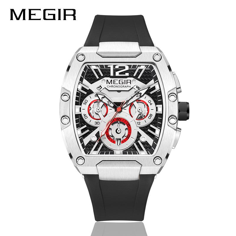 

2023 MEGIR Men s Fashion Sport Watch - Waterproof, Luminous Model 8112