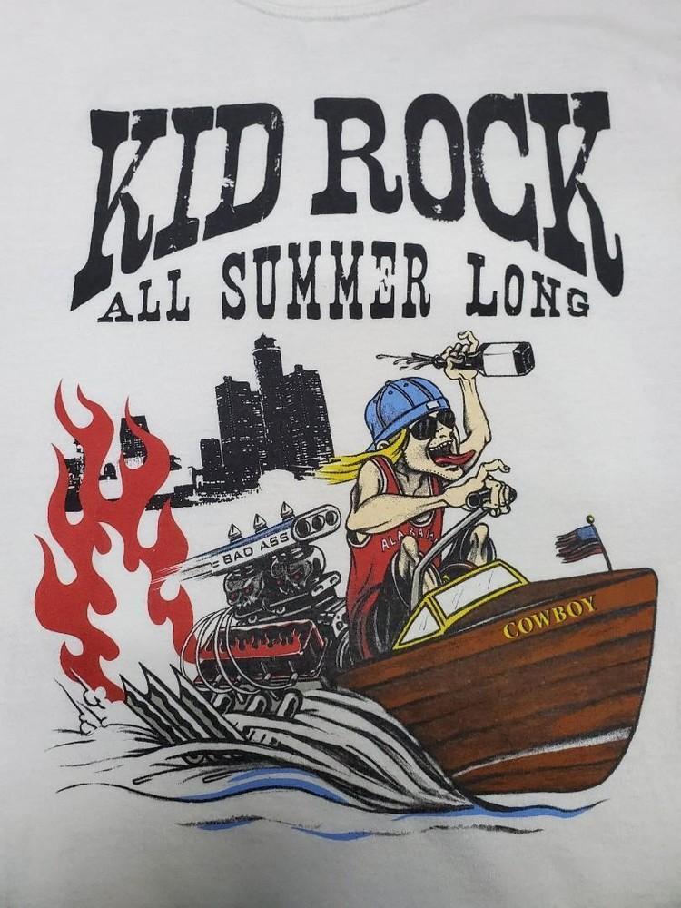 

KID ROCK ALL SUMMER LONG Vintage T-shirt Tops Tee Gift For men S