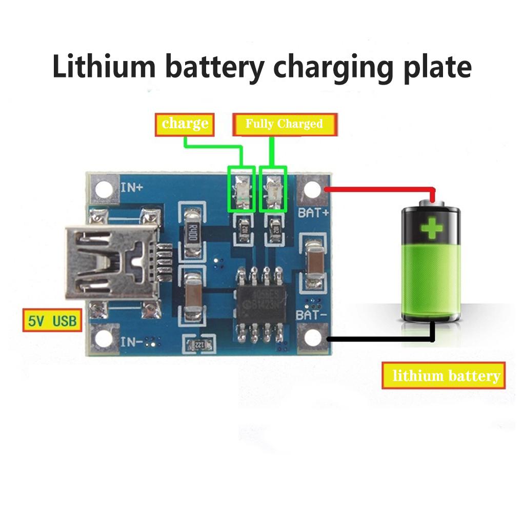 1A Lithium Battery Charger Charging Board Module Mini USB Interface