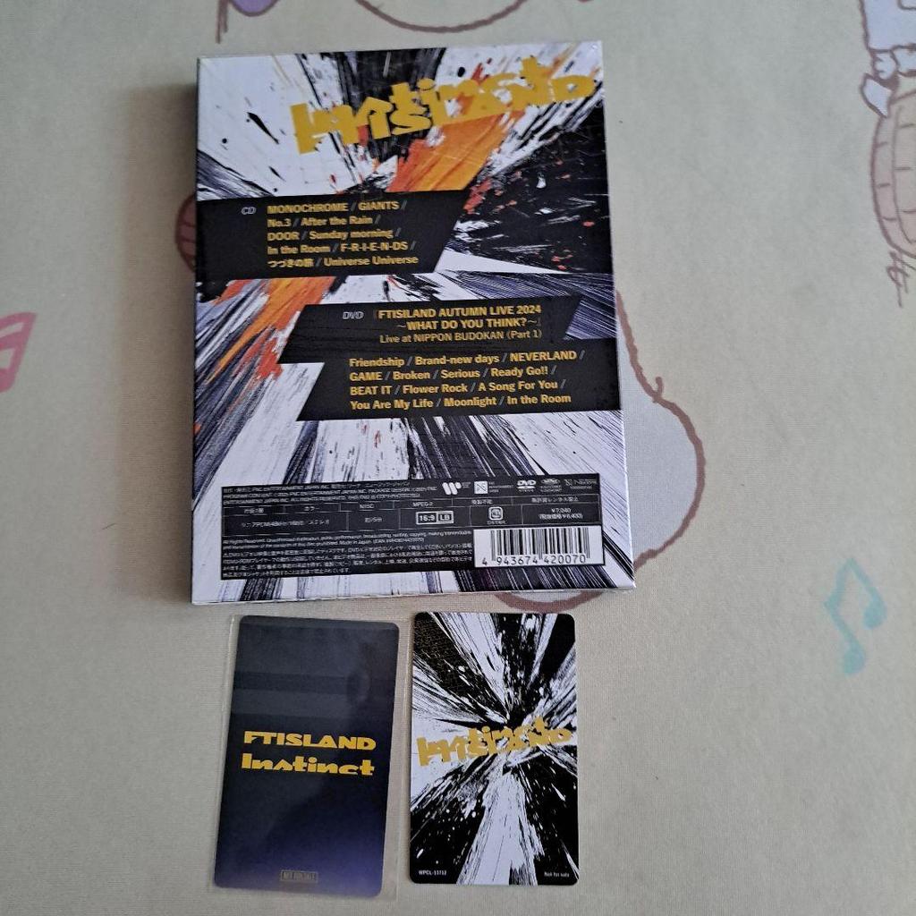 [USED] FTISLAND Instinct CD+DVD + 2 photo cards