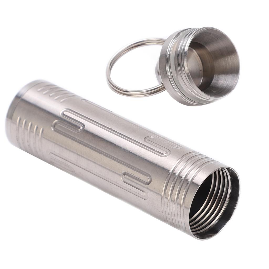 TLSC005 Cylindrical Sealed Pill Bottle Antirust Waterproof Outdoor Sealed Medicine Bottle Container