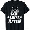 Cat Live Matter Cat Lovers Design TShirt Graphic T Shirts Oversized T Shirt Women Clothing Harajuku Y2k Vintage Clothes Tops