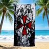 1Pc Resident Evil Symbol Beach Towel Quick Dry Multiuse For Beach Pool Gym Yoga Home Travel Christmas Halloween Xmas Gift G1189