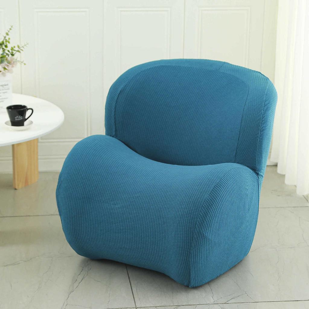 Elastisches Einzelsofa-Set All-Inclusive Internetcafé Universal Stuhlbezug Halbkreisförmiger Spind Kleiner Sofaüberwurf