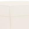 Cream Colored Bench 70 X 35 X 41 Cm Faux Leather