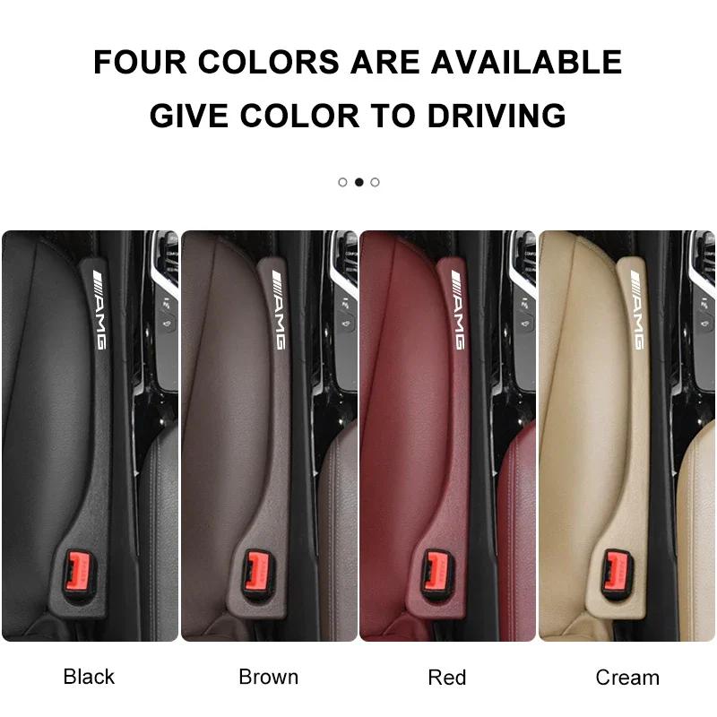 AABIF1 2Pcs Car Seat Gap Filler Side Seam Plug Strip Accessories Stickers For Mercedes Benz AMG W205 W218 W177 W176 W169 A B C E S