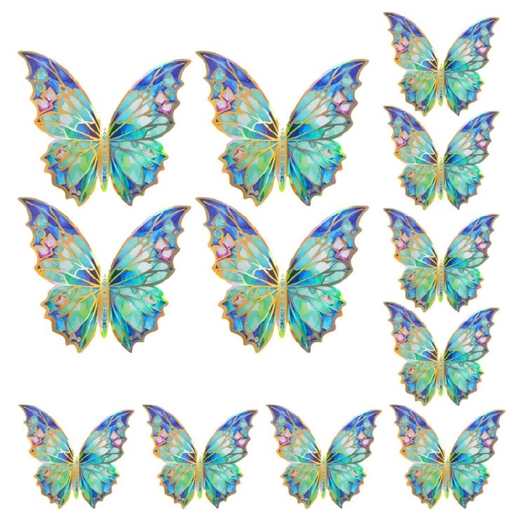 3D Effect Gradients Butterfly Wall Sticker Rest Room Wedding Decals Butterfly 1