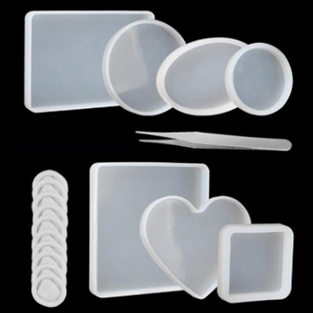 Placemat Tray Molds DIY Coaster Molds Silicone Tray Molds Epoxy Resin Casting Molds for DIY Casting Home Decoration 1