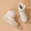 2025 Winter Shoes Women Snow Boots Warm Plush Cold Winter Ladies Ankle Boots Flat Non-slip Soft Comfortable Plus Size 41