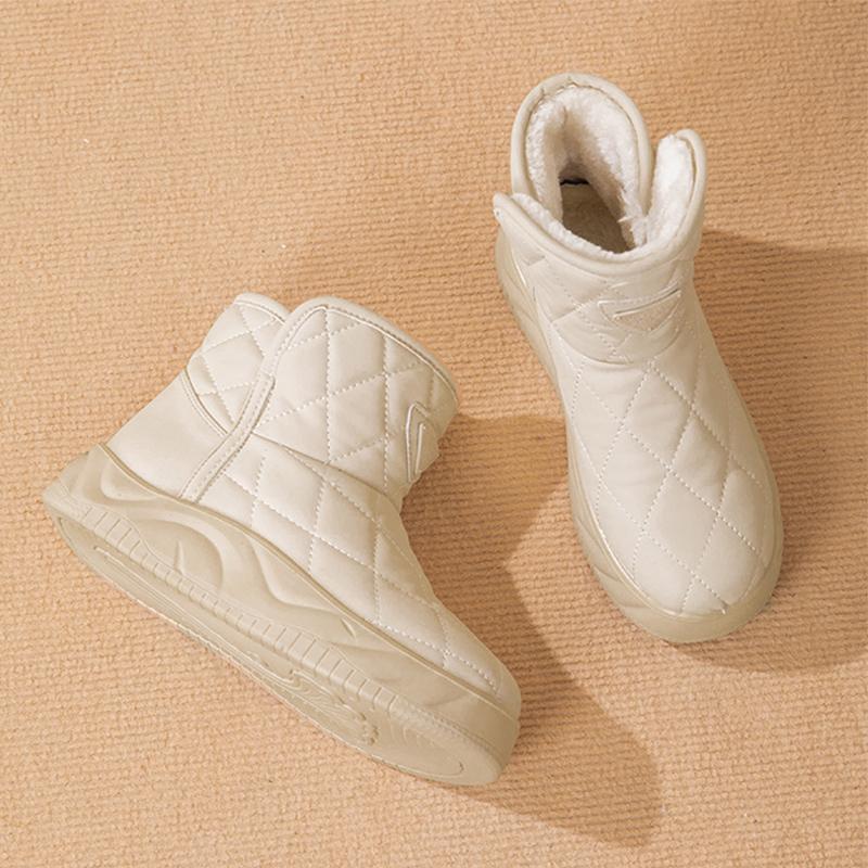2025 Winter Shoes Women Snow Boots Warm Plush Cold Winter Ladies Ankle Boots Flat Non-slip Soft Comfortable Plus Size 41