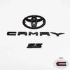 3pcs ABS Overlay Matt black for Toyota Camry 2018-2024 modified three-dimensional covering 3D SE XSE LE trunk sticker accessory