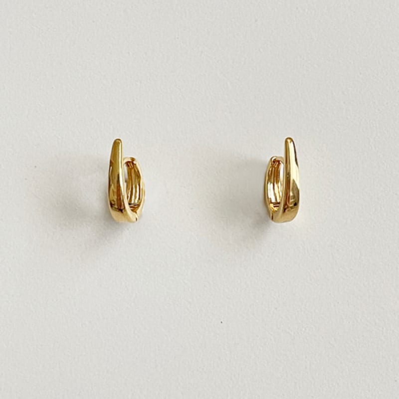 ELYONA ELA 01 Earrings One-Touch Slick Earrings (gold)