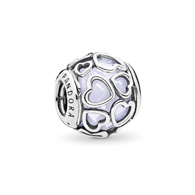 Pandora Love Like Tides White Bead Charm Unisex Jewelry 792036NOW Silver/Ivory,F
